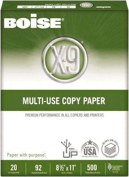 Boise - 8-1/2" x 11" White Copy Paper - Use with High-Speed Copiers, High-Speed Printers, Fax Machines, Multifunction Machines - Exact Tool & Supply