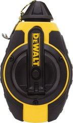 DeWALT - 100' Long Chalk Reel - Yellow & Black - Exact Tool & Supply