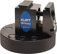 Kurt - 1" Jaw Width, 2" High x 2.69" Long x 2-11/16" Wide Dovetail Reversible Vise - For Use with 4 & 5 Axis Workholding Systems - Exact Tool & Supply