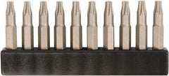 Wiha - 4mm Drive T10 Torx Screwdriver Bit - 28mm OAL - Exact Tool & Supply