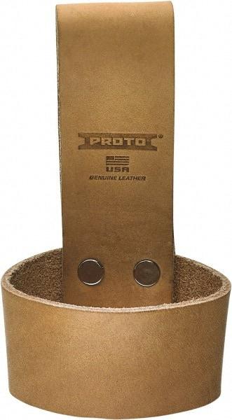 Proto - 1 Pocket Holster - Leather, Tan, 2-3/4" Wide x 2-11/16" High - Exact Tool & Supply