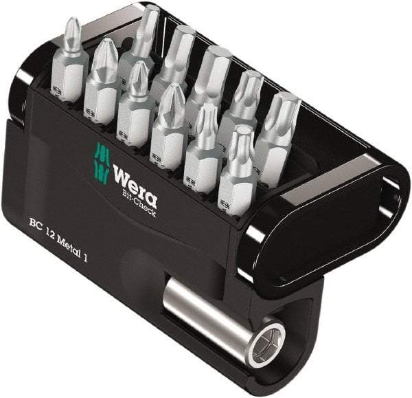 Wera - Posidriv Bit Set - 1/4" Drive - Exact Tool & Supply