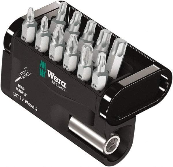 Wera - Posidriv Bit Set - 1/4" Drive - Exact Tool & Supply