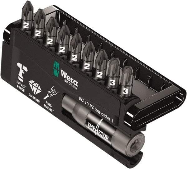 Wera - Posidriv Bit Set - 1/4" Drive - Exact Tool & Supply