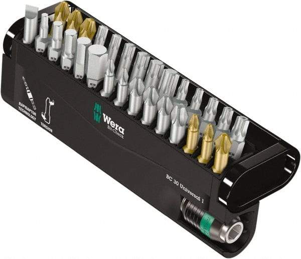 Wera - Power & Impact Screwdriver Bit Sets Point Type: Slotted; Hex; Phillips; Torx; Pozidriv Tool Type: Slotted; Hex; Phillips; Torx; Pozidriv - Exact Tool & Supply