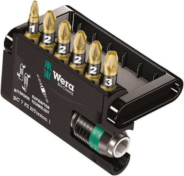Wera - Posidriv Bit Set - 1/4" Drive - Exact Tool & Supply