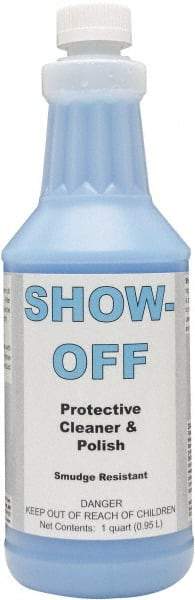 Detco - 32 oz Bottle Unscented Glass Cleaner - Use on Glass, Plastic Surfaces - Exact Tool & Supply