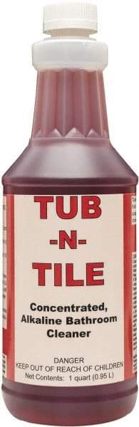 Detco - 32 oz Bottle Liquid Bathroom Cleaner - Unscented Scent, Nonacidic, Bath Fixtures - Exact Tool & Supply