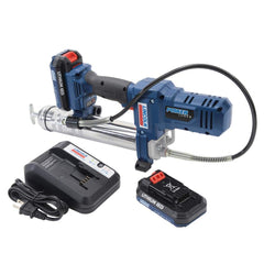 Lincoln - Grease Guns; Type: Battery-Operated Grease Gun ; Capacity (oz.): 14.50 ; Hose Length (Inch): 30 ; Rigid or Flexible Hose: Flexible ; Fill Type: Bulk; Cartridge ; Continuous Flow Rate (oz./min): 2.90 - Exact Tool & Supply