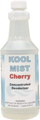 Detco - 32 oz Bottle Deodorizer - Liquid, Cherry Scent, Concentrated, Environmentally Safe - Exact Tool & Supply