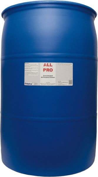 Detco - 55 Gal Drum All-Purpose Cleaner - Liquid, Neutral Cleaner, Citrus - Exact Tool & Supply