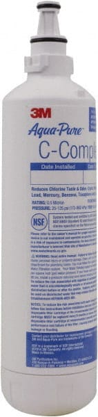 3M Aqua-Pure - 2-3/8" OD, 2-3/4" Cartridge Length, 0.5 Micron Rating Cartridge Filter Assembly - Exact Tool & Supply