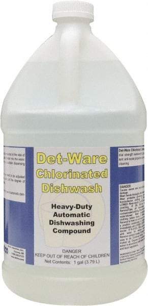 Detco - 1 Gal Bottle Automatic Dishwashing Liquid - Unscented - Exact Tool & Supply