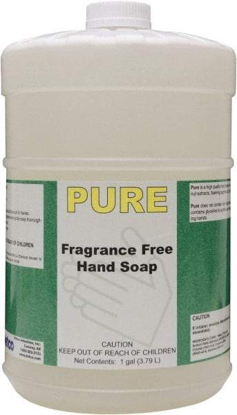 Detco - 1 Gal Bottle Liquid Hand Cleaner - Pale Yellow, Fragrance Free Scent - Exact Tool & Supply