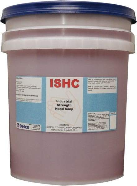 Detco - 5 Gal Pail Liquid Hand Cleaner - Orange (Color), Lemon Lime Scent - Exact Tool & Supply