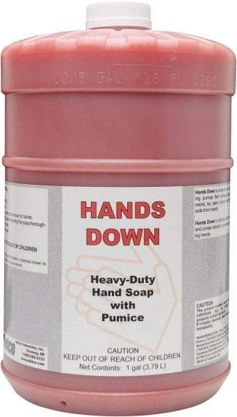 Detco - 1 Gal Bottle Gel Hand Cleaner with Grit - Red, Cherry Scent - Exact Tool & Supply