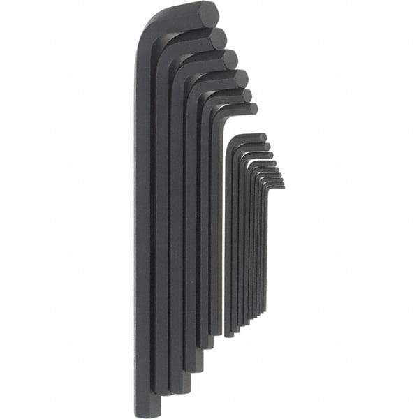 Bondhus - 15 Piece, L-Key Long Arm Hex Key Set - 5/64 to 3/4" Range, Protanium High Torque Steel - Exact Tool & Supply