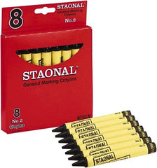Crayola - Lumber Crayons Color: Black Material: Wax - Exact Tool & Supply