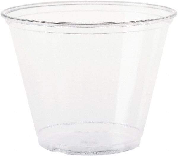 Solo - Ultra Clear Cups, Squat, 9 oz, PET, 50/Bag, 1000/Carton - Clear - Exact Tool & Supply