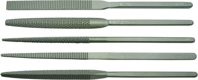 8-1/2" Ergo Grip File, Rasp, 5-piece Set - Exact Tool & Supply