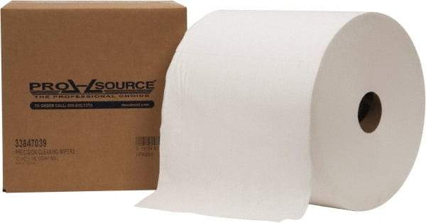 PRO-SOURCE - Dry Shop Towel/Industrial Wipes - Jumbo Roll, 12" x 12" Sheet Size, White - Exact Tool & Supply