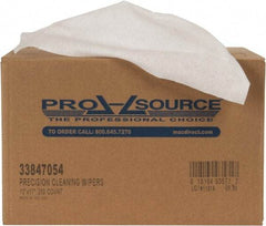PRO-SOURCE - Dry Clean Room/Lab/Critical Task Wipes - Double Sided Box, 17" x 12" Sheet Size, White - Exact Tool & Supply