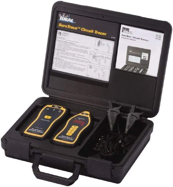 Ideal - 6 Piece, Circuit Tracer Kit - 600 Volt Max, LED Display - Exact Tool & Supply