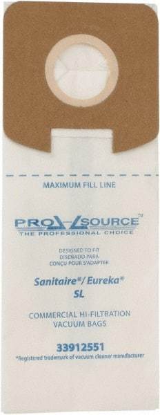 PRO-SOURCE - Meltblown Polypropylene & Paper Vacuum Bag - For Eureka Sanitaire Lightweights S782 & SC785 - Exact Tool & Supply