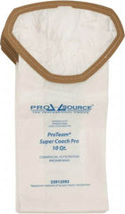 PRO-SOURCE - 2.5 Gal Meltblown Polypropylene & Paper Vacuum Bag - For ProTeam Super Coach Pro 6, GoFree Pro & ProVac FS 6 Qt Backpacks - Exact Tool & Supply