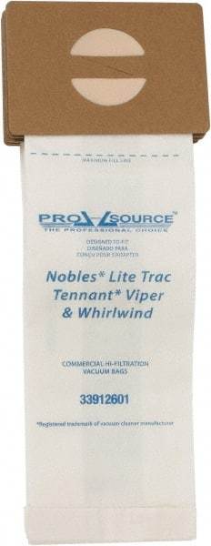 PRO-SOURCE - Meltblown Polypropylene & Paper Vacuum Bag - For Nobles Lite Trac, Tennant Viper & Whirlwind, Blue Star 16 Dual Motor Vac & V-HDU-14 - Exact Tool & Supply