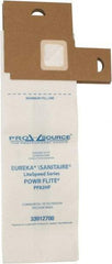 PRO-SOURCE - Meltblown Polypropylene & Paper Vacuum Bag - For Eureka LiteSpeed Models 5700-5739 & 5800-5839 & Powr-Flite PF82HF Uprights - Exact Tool & Supply
