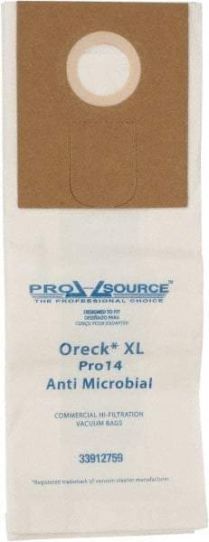 PRO-SOURCE - Meltblown Polypropylene & Paper Vacuum Bag - For Oreck XL Pro 14 Uprights - Exact Tool & Supply