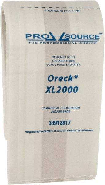 PRO-SOURCE - Paper Vacuum Bag - For Oreck XL2000, XL2000RHB, XL8000, XL9000, XL2000, XL2000RHB, XL2000RSB - Exact Tool & Supply