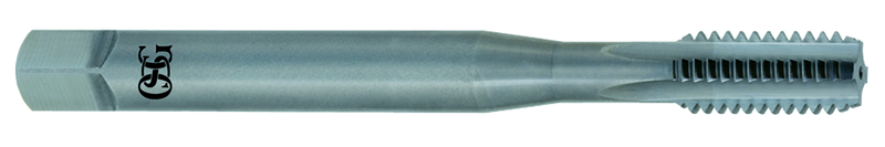 M8 x 1.0 Dia. - OH3 - 4 FL - Carbide - Bright - Modified Bottoming - Straight Flute Tap - Exact Tool & Supply