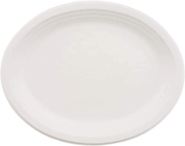 Chinet - Chinet Paper Dinnerware, Oval Platter, 9-3/4 x 12-1/2 - White - Exact Tool & Supply