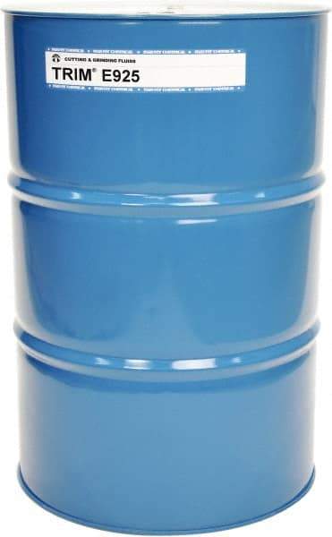 Master Fluid Solutions - Trim E925, 54 Gal Drum Emulsion Fluid - Water Soluble, For Cutting, Drilling, Sawing, Grinding - Exact Tool & Supply
