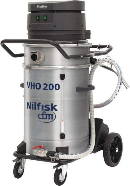 Nilfisk - 14 Gal, Painted Steel Tank, Dry, Machine Shop Vacuum Cleaner - 13.3 Amps - Exact Tool & Supply