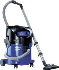 Nilfisk - 8 Gal Plastic Tank, Electric Powered Wet/Dry Vacuum - 1.34 Peak hp, 120 Volt, 8.3 Amps, 10' Hose Fitting, General Purpose Filter, Accessories Included - Exact Tool & Supply