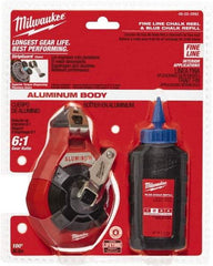 Milwaukee Tool - 100' Long Chalk Reel, Chalk, Line Level - Exact Tool & Supply