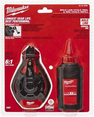 Milwaukee Tool - 100' Long Chalk Reel, Chalk, Line Level - Exact Tool & Supply