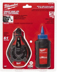 Milwaukee Tool - 100' Long Chalk Reel, Chalk, Line Level - Exact Tool & Supply