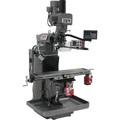 Jet - 9" Table Width x 49" Table Length, Electronic Variable Speed Control, 3 Phase Knee Milling Machine - 3 hp - Exact Tool & Supply