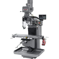 Jet - 9" Table Width x 49" Table Length, Electronic Variable Speed Control, 3 Phase Knee Milling Machine - 3 hp - Exact Tool & Supply