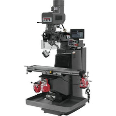 Jet - 9" Table Width x 49" Table Length, Electronic Variable Speed Control, 3 Phase Knee Milling Machine - 3 hp - Exact Tool & Supply