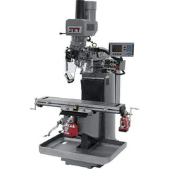 Jet - 9" Table Width x 49" Table Length, Electronic Variable Speed Control, 3 Phase Knee Milling Machine - 3 hp - Exact Tool & Supply