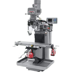Jet - 9" Table Width x 49" Table Length, Electronic Variable Speed Control, 3 Phase Knee Milling Machine - 3 hp - Exact Tool & Supply