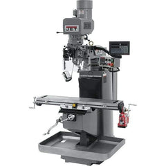 Jet - 9" Table Width x 49" Table Length, Electronic Variable Speed Control, 3 Phase Knee Milling Machine - 3 hp - Exact Tool & Supply