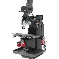 Jet - 9" Table Width x 49" Table Length, Electronic Variable Speed Control, 3 Phase Knee Milling Machine - 3 hp - Exact Tool & Supply