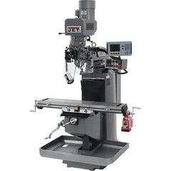 Jet - 9" Table Width x 49" Table Length, Electronic Variable Speed Control, 3 Phase Knee Milling Machine - 3 hp - Exact Tool & Supply