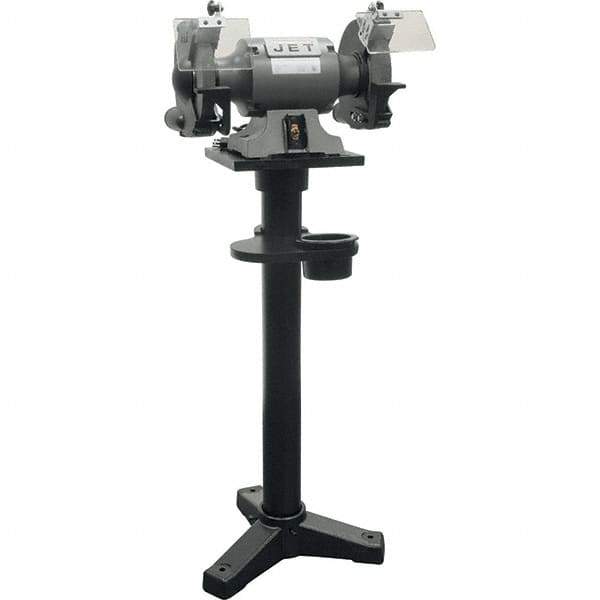 Jet - 10" Wheel Diam x 1" Wheel Width, 1-1/2 hp Bench Grinder - 1 Phase, 1,720 Max RPM, 115 Volts - Exact Tool & Supply